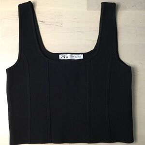 Zara Black Knit Tank Top